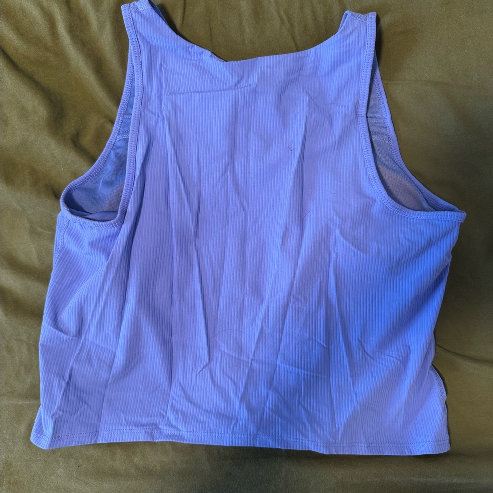 Avia Blue Ribbed Tank Top - Picture 3 of 3